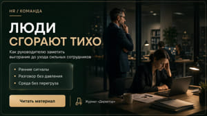 Выгорание сотрудников: заметить до поломки